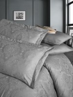 Постільна білизна віскоза First choice Isabel P.Gri/Grey евро 200х220 - Зображення 2