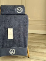 Махровий рушник Maison D'or Michel Sailing 50х100см блакитний - Зображення 2