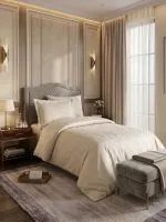 Maison D'or Mirabella постільна білизна Maison 160x220см сатин кремовий