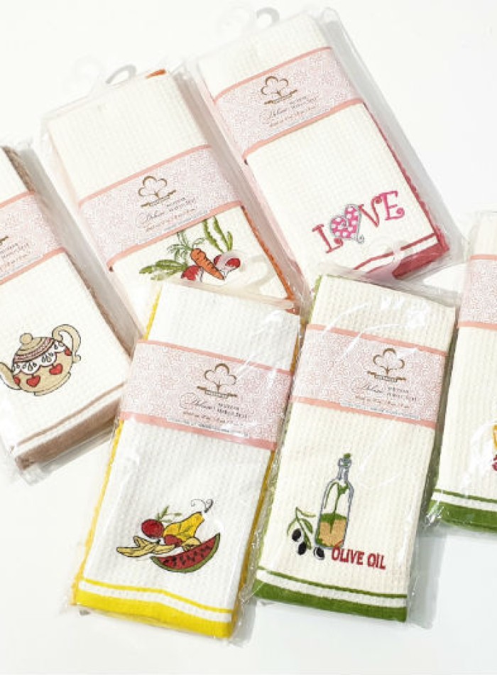 Набір кухонних рушників cottonize vegetables 2шт. 40х60 - Зображення 3