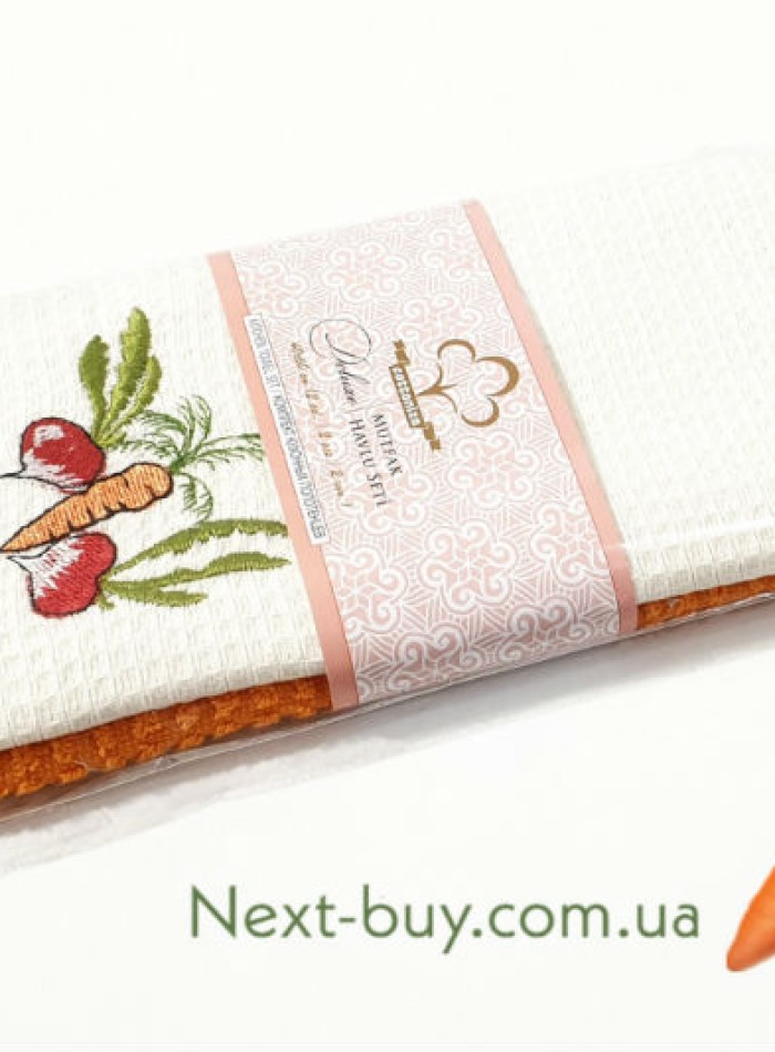 Набір кухонних рушників cottonize vegetables 2шт. 40х60 - Зображення 2