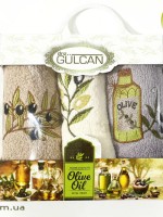 Набор кухонных полотенец Gulcan olive 3шт. 30х50 — изображение 3