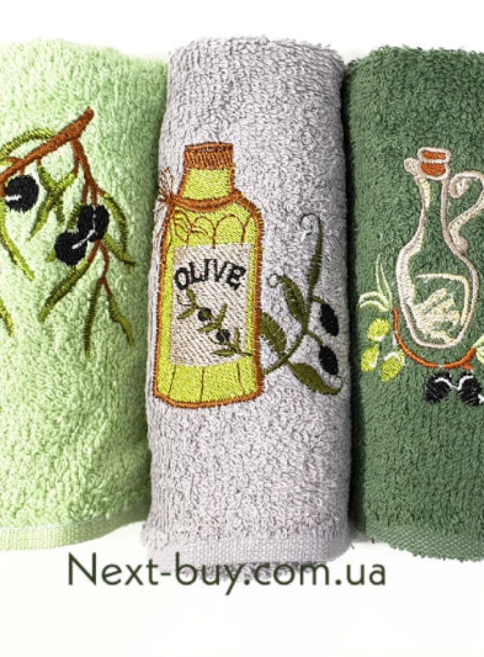 Набір кухонних рушників Gulcan olive oil 3шт. 30х50см - Зображення 3