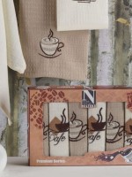 Набор кухонных полотенец Nilteks Coffee time 6шт. 40х60 — изображение 4
