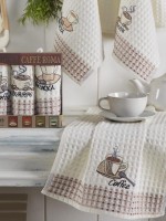Набор кухонных полотенец Nilens Caffe Roma 3шт. 35х50