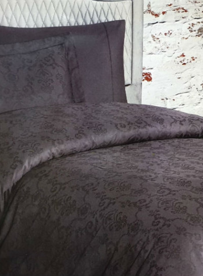 Maison D'or Mirabella постельное белье 160x220 см сатин жаккард antrasit — изображение 4