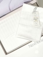 Maison D'or New Rails white постельное белье полуторное 160x220см сатин жаккард белый — изображение 4