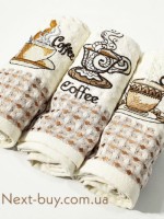 Набор кухонных полотенец Nilens Caffe Roma 3шт. 35х50 — изображение 2