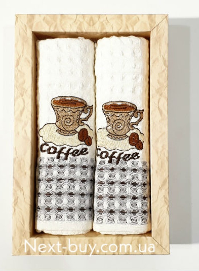 Набор кухонных полотенец Nilens coffee 2шт. 50х70 — изображение 2