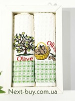 Набір кухонних рушників Nilens olive 2шт. 50х70см - Зображення 2