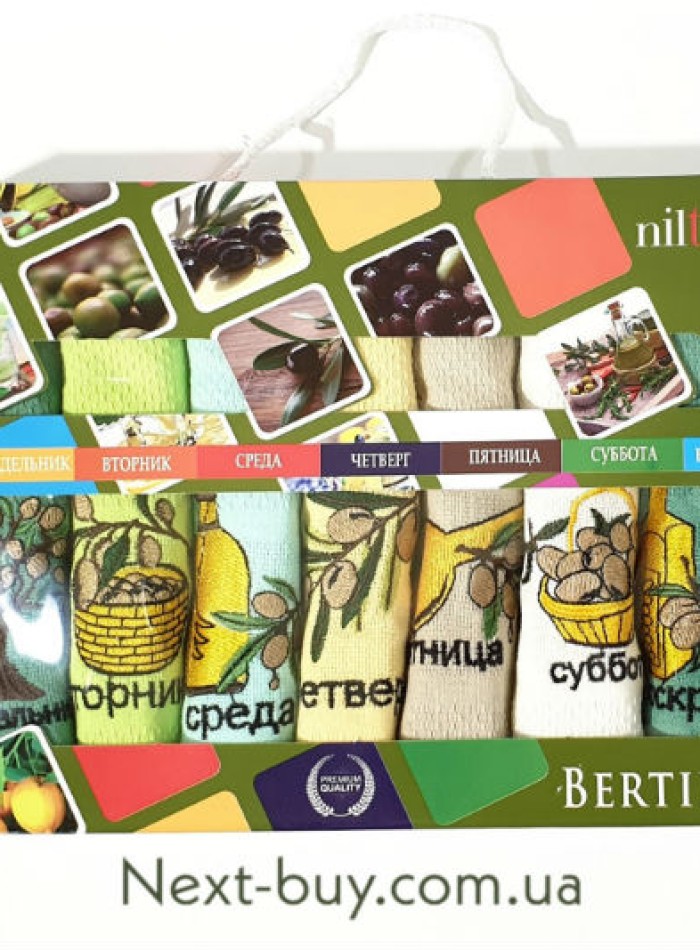 Набір кухонних рушників Nilteks Bertille 7шт. 40х60см - Зображення 3