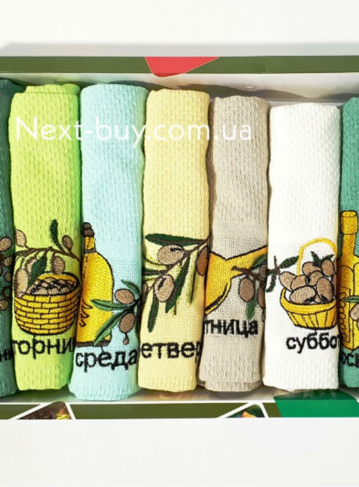 Набір кухонних рушників Nilteks Bertille 7шт. 40х60см - Зображення 4