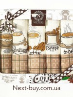 Набор кухонных полотенец Nilteks coffee 5шт. 40х60 — изображение 3