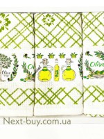 Набір кухонних рушників Nilteks olive oil 3шт. 40х60см - Зображення 3