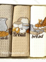 Набір кухонних рушників Nilteks Bread 3шт. 40х60см - Зображення 4