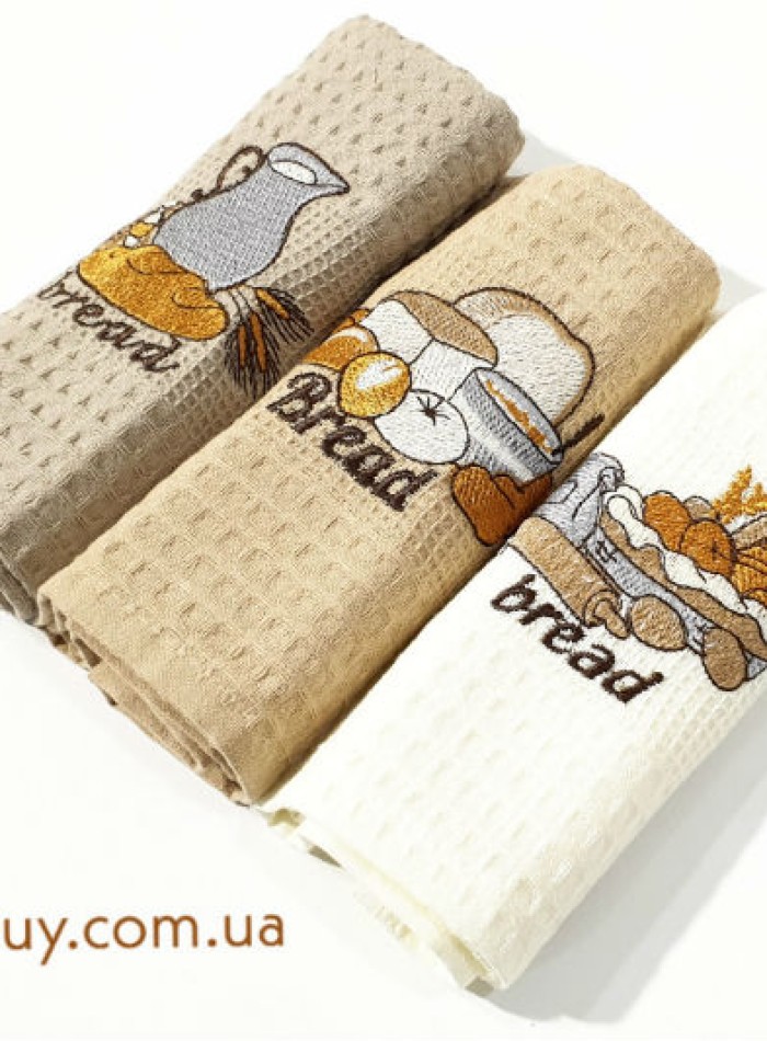 Набір кухонних рушників Nilteks Bread 3шт. 40х60см - Зображення 2