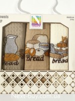 Набір кухонних рушників Nilteks Bread 3шт. 40х60см - Зображення 3