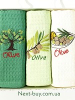 Набір кухонних рушників Nilteks olive 3шт. 40х60см - Зображення 4
