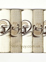 Набор кухонных полотенец Nilteks Coffee time 6шт. 40х60 — изображение 3