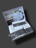 Maison D'or Queen набор махровых полотенец 3шт. крем/мокко — изображение 2
