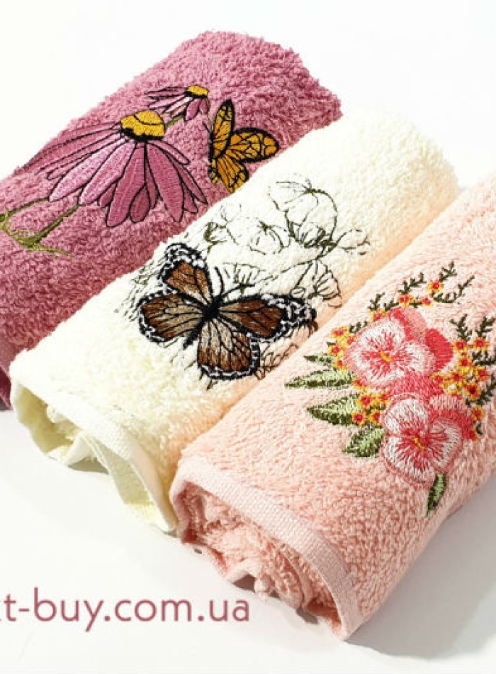 Набір кухонних рушників SWAN flowers 3шт. 30х50см - Зображення 2