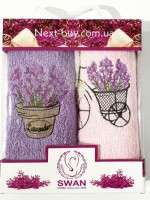 Набір кухонних рушників SWAN lavander 2шт. 30х50см - Зображення 3