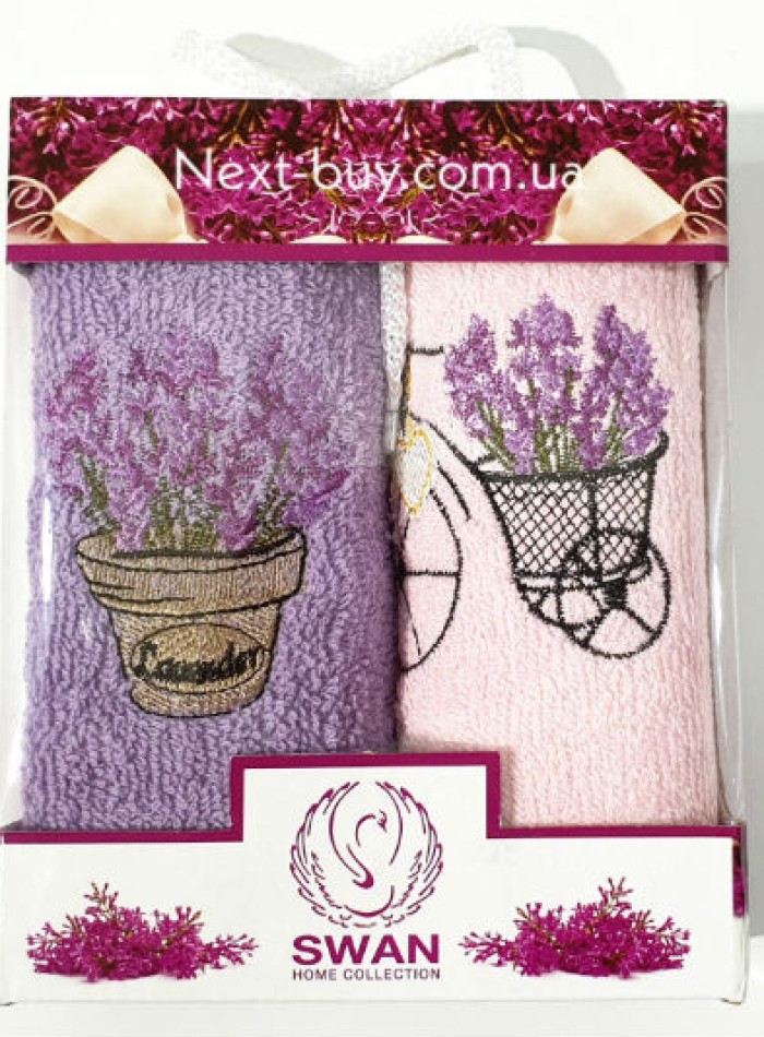 Набір кухонних рушників SWAN lavander 2шт. 30х50см - Зображення 3