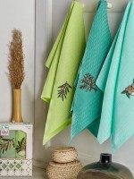 Набір кухонних рушників Nilteks olive 3шт. 40х60см