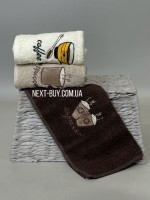 Набор кухонных полотенец Merpatti Coffee 3шт. 30х50 — изображение 4
