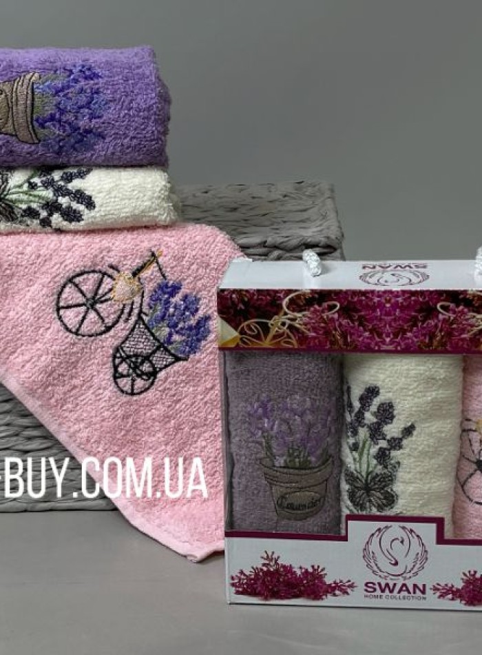 Набор кухонных полотенец SWAN lavanda 3шт. 30х50 — изображение 4