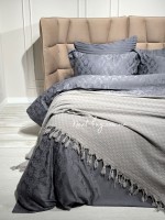 Maison D'or Paris My Favorite плед з бахромою сірий 180х220 - Зображення 3