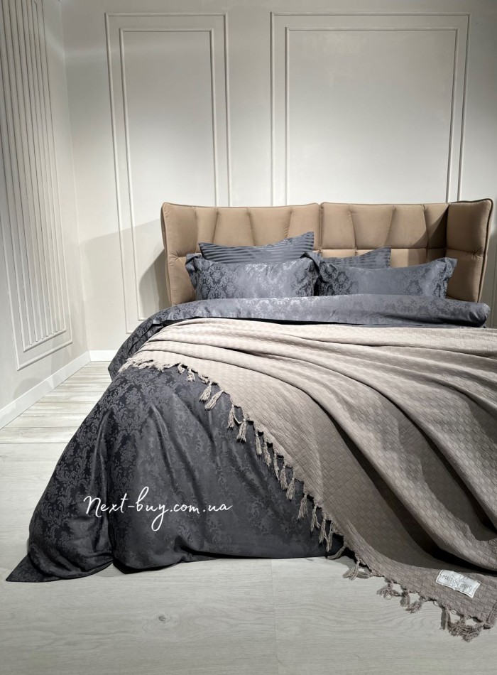 Maison D'or Paris My Favorite плед з бахромою беж 180х220 - Зображення 6