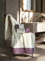 Maison D'or Queen набор махрових рушників 3шт. крем/рожевий