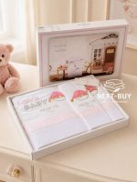 Maison D`or Love Baby комплект розовых детских полотенец 3 шт из хлопка с аппликацией — изображение 4