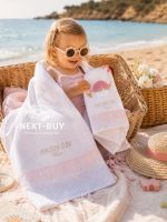 Maison D`or Love Baby комплект розовых детских полотенец 3 шт из хлопка с аппликацией — изображение 8