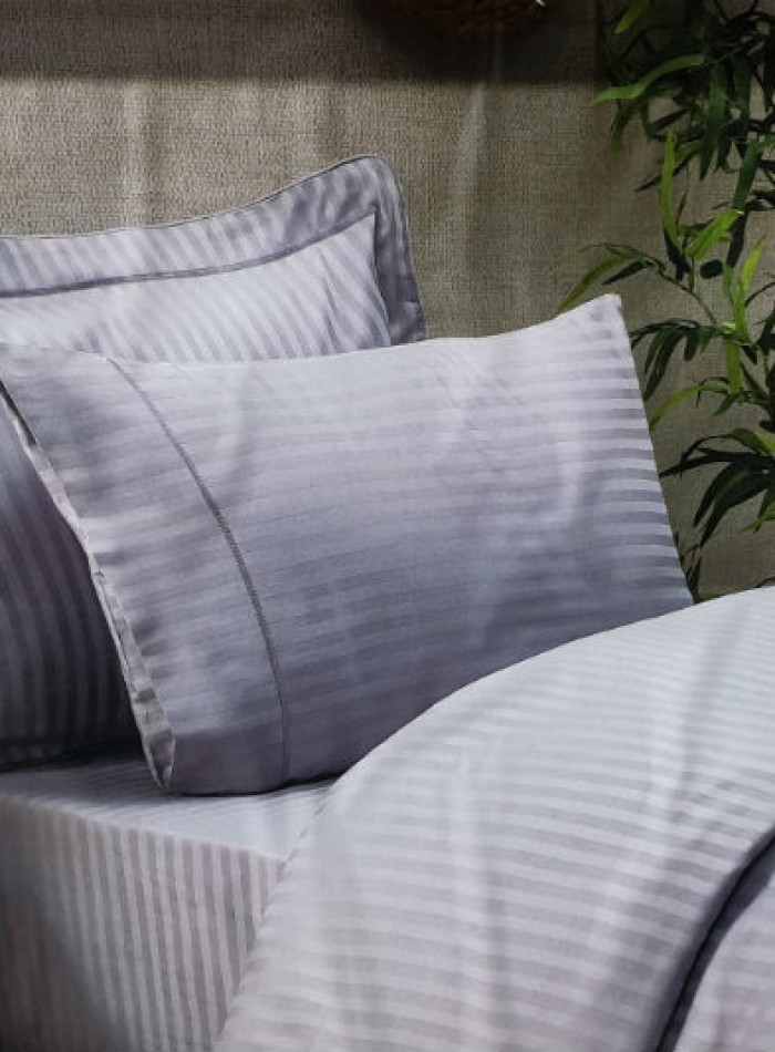 Maison D'or New Rails Grey постельное белье 200x220см сатин жаккард серый — изображение 2