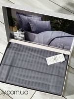 Maison D'or New Rails Grey постельное белье полуторное 160x220см сатин жаккард серый