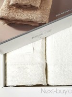 Maison D´or Julia набор полотенец бамбуковых полотенец с гипюром 50х100 и 85х150 кремовый — изображение 2