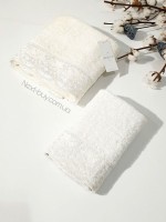 Maison D´or Julia набор полотенец бамбуковых полотенец с гипюром 50х100 и 85х150 кремовый