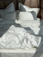 Постільна білизна Maison D'or Helena Ekru 200x220см сатин з мереживом - Зображення 7