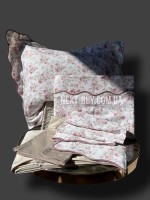 Maison D'or Lady Roses ecru-stone постільна білизна євро 200х220 сатин - Зображення 5