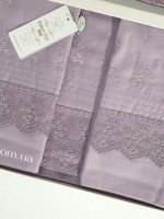Maison D'or Jndila simone Lilac постільна білизна євро 200х220 сатин з кружевом - Зображення 3