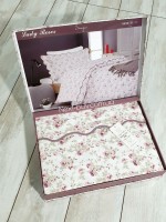 Maison D'or Lady Roses white постільна білизна полуторка 160х200 сатин - Зображення 2