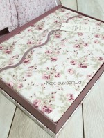 Maison D'or Lady Roses white постільна білизна полуторка 160х200 сатин - Зображення 3
