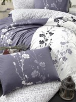First Сhoice Camelia lilac постельное белье ранфорс евро 200х220 — изображение 2