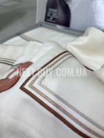 Maison D'or Chemin Embrodery ecru постільна білизна євро 200х220 сатин - Зображення 3
