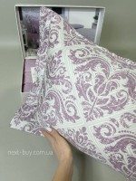 Maison D'or New Damask dark rose постельное белье евро 200х220 сатин с вышивкой — изображение 3