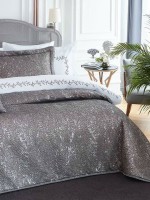 Pepper Home Josephine елітне покривало Туреччина 270х260 графіт+рожевий - Зображення 2