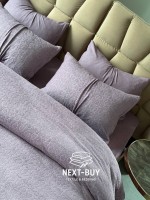Постільна білизна махрова Maison D'or Jaquard Stretcu Terry Set Murdum 200x220см