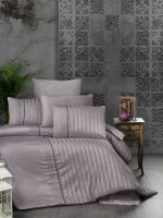 First choice Modalife Lavander delux сатин постельное белье евро 200х220